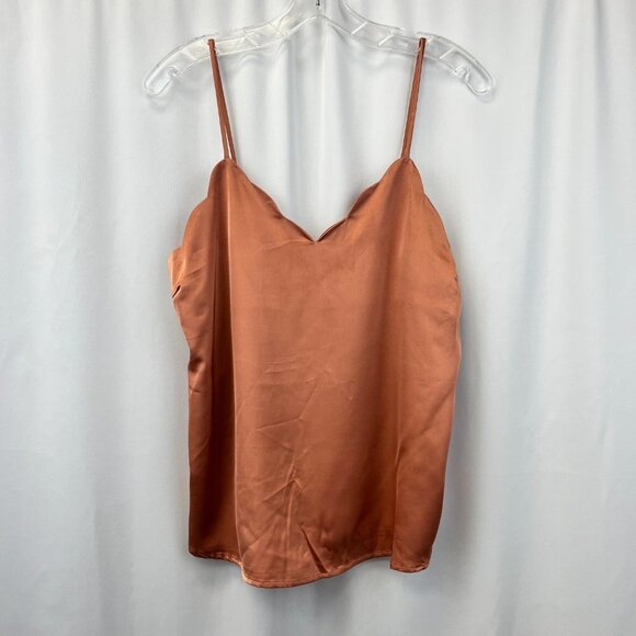 Monteau Womens Spice Comfort Spaghetti Strap Camisole Tank Top Size Large - Picture 1 of 9